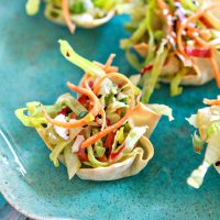 Asian Salad Wonton Cups - Easy Summer Appetizer