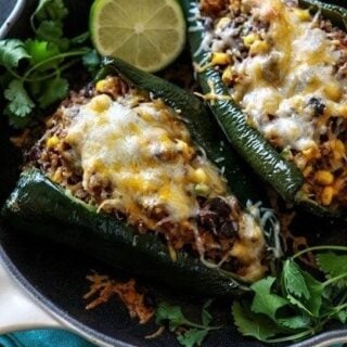 Quinoa Stuffed Poblanos