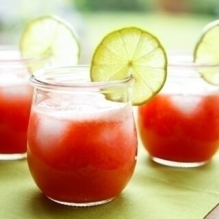 Strawberry Lime Agua Fresca