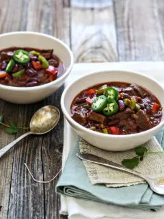 a bowl of chili