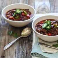 Braised Short Rib Chili with Bacon