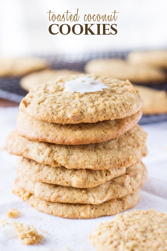 toasted coconut “sugar” cookies