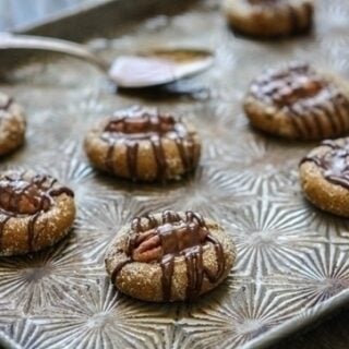 Caramel Pecan Gingersnap Thumbprints