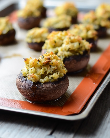 Shrimp Stuffed Portobello Mushrooms is a super easy, scrumptious appetizer that's sure to impress your guests.