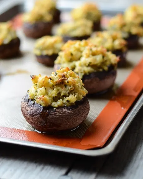 Shrimp Stuffed Portobello Mushrooms is a super easy, scrumptious appetizer that's sure to impress your guests.
