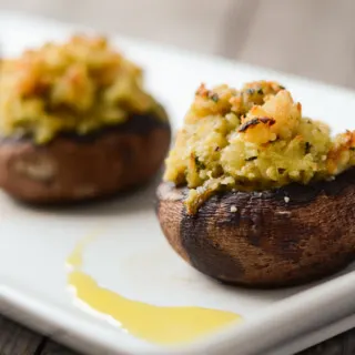 Shrimp Stuffed Portobello Mushrooms