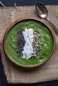 Green Smoothie Bowl from Queen of Quinoa on Good Life Eats