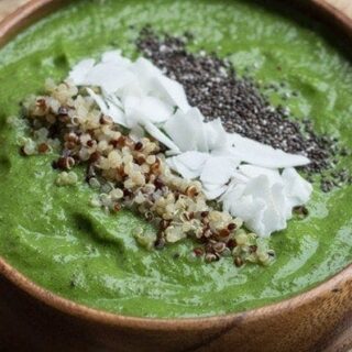 Green Smoothie Bowl from Queen of Quinoa on Good Life Eats