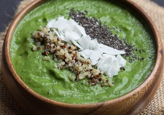 Green Smoothie Bowl from Queen of Quinoa on Good Life Eats