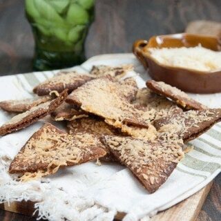 Whole Wheat Garlic Parmesan Pita Chips