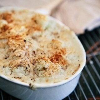 Cheesy Cauliflower Gratin