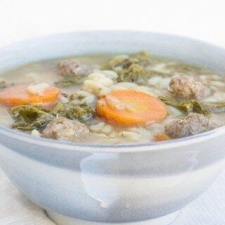 Sausage Meatball and Orzo Soup | Good Life Eats