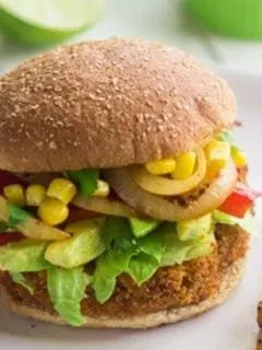 Southwestern Sweet Potato Burger