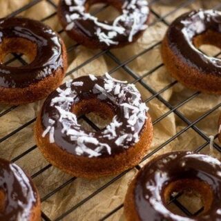 Gluten Free, Baked Almond Joy Donuts - GoodLife Eats