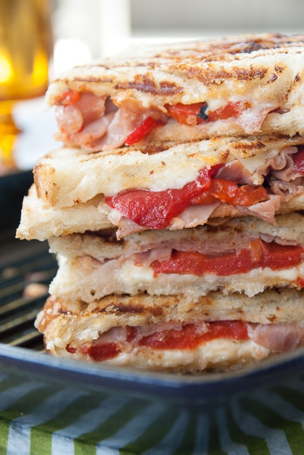 Grilled Cheese with Prosciutto Panini