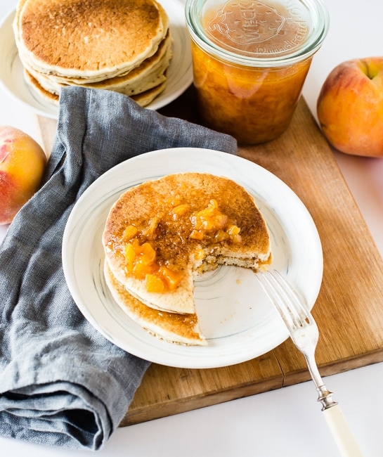 image of Cinnamon Peach Syrup recipe by Good Life Eats