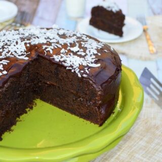 Chocolate Coconut Zucchini Cake