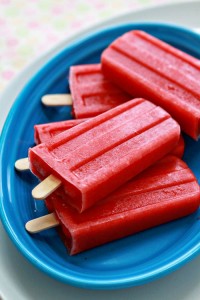 Fruit Punch Popsicles with Coconut Water