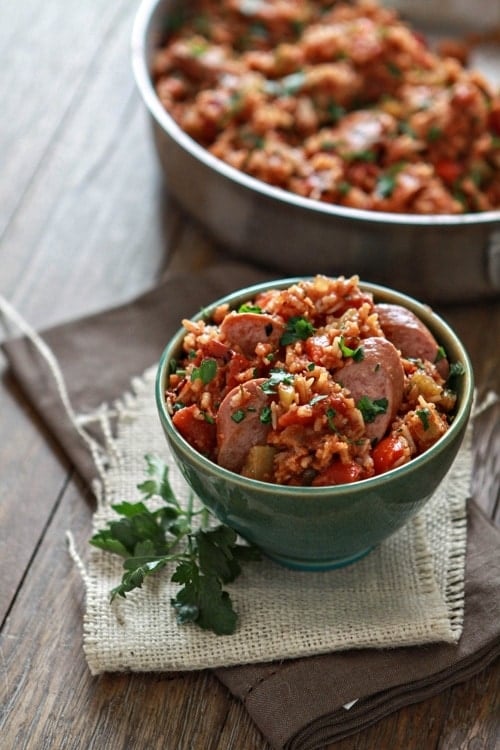 Smoked Sausage Jambalaya One Pan Good Life Eats