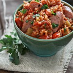 One Pan Easy Smoked Sausage Jambalaya