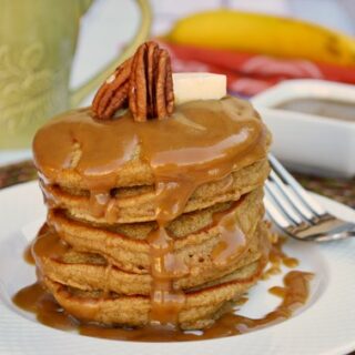 Ginger Molasses Pancakes with Brown Sugar Glaze