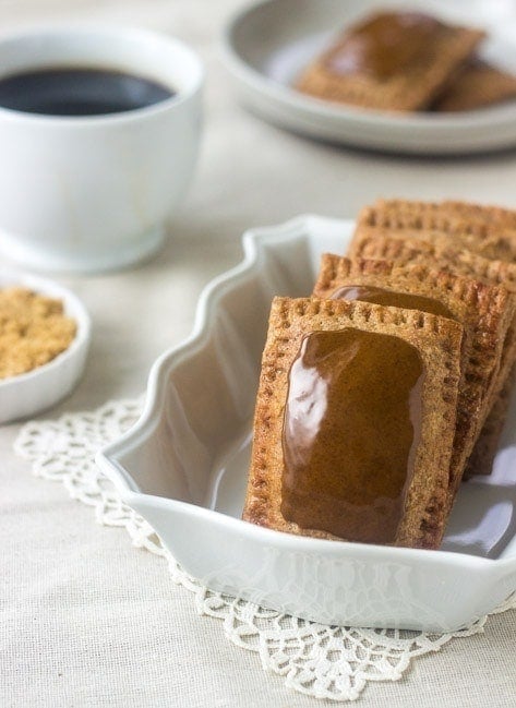 Homemade Pop Tarts with Honey Cream Cheese Filling and Molasses Glaze | GoodLifeEats.com |