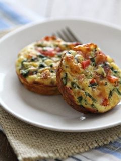 Make Ahead Mini Ham and Spinach Breakfast Pies