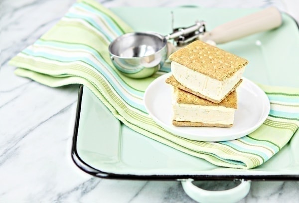 4 Ingredient Key Lime Pie Ice Cream Sandwiches