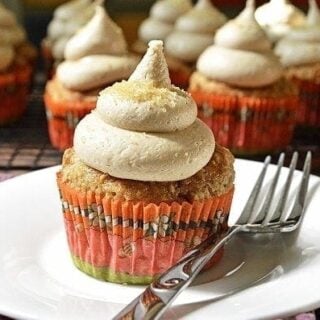 Gluten Free Oatmeal Cookie Cupcakes