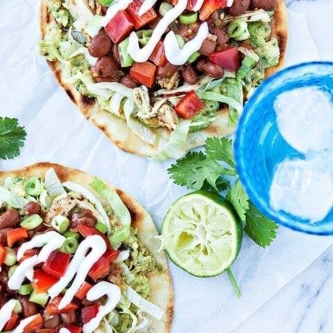 Easy Chicken Tostadas