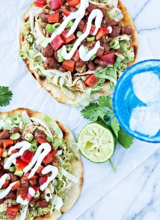 Easy Chicken Tostadas