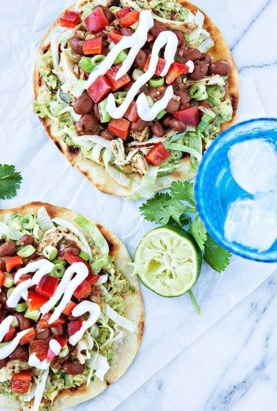 Easy Chicken Tostadas