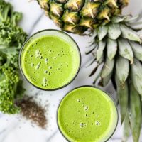 Pineapple Coconut Kale Smoothie