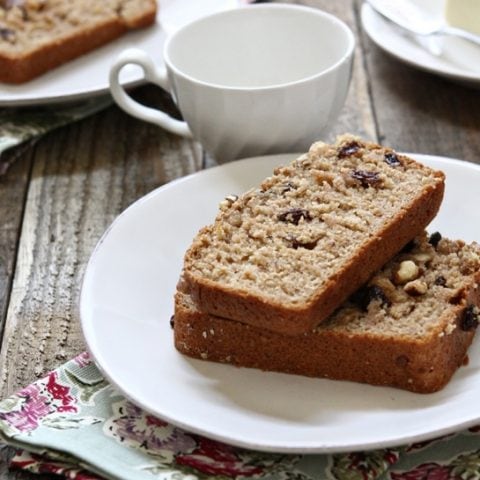 Cinnamon Applesauce Bread with Walnuts
