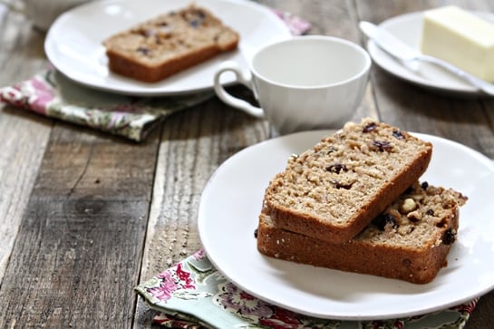 Cinnamon Applesauce Bread with Walnuts
