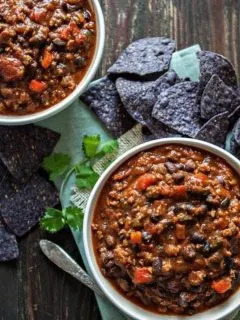 Pumpkin Black Bean Turkey Chili + Tips on How NOT to Make Chili