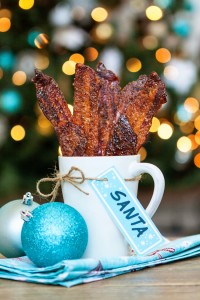 Black Pepper Candied Bacon for Santa