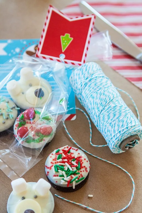 cookie party wrapping station