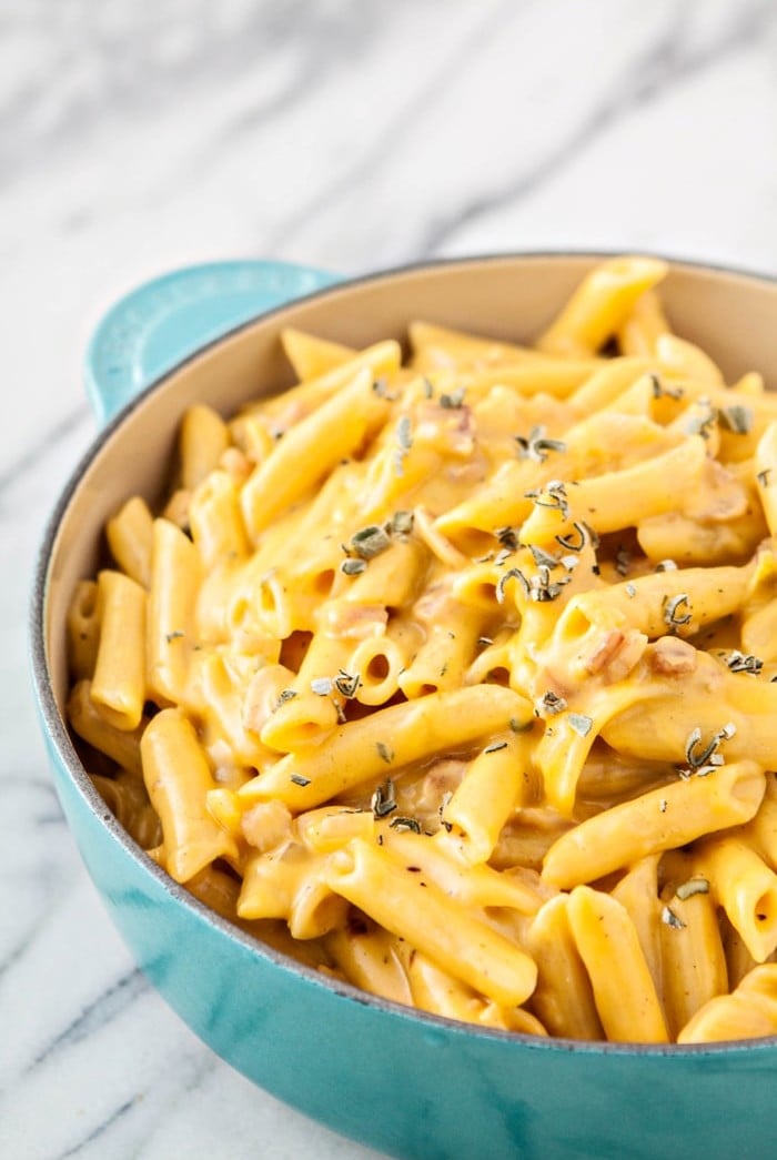 Butternut Squash Sage Bacon Mac n Cheese + 4 Steps to Fancy Up Your Mac n Cheese