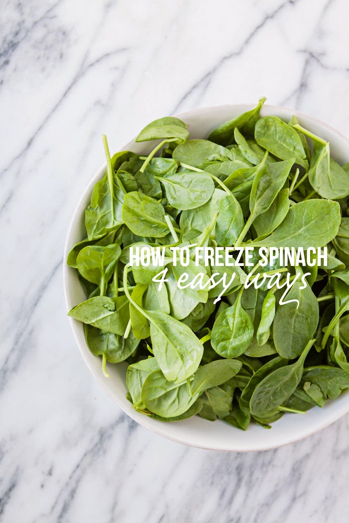 How to Freeze Spinach - 4 Easy Ways
