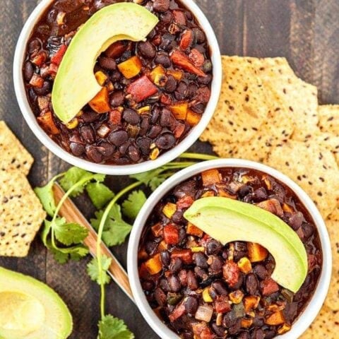 Roasted Butternut Squash Black Bean Chili