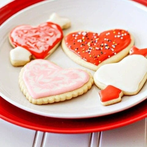 Easy Vanilla Cut-Out Cookies for Valentine's Day