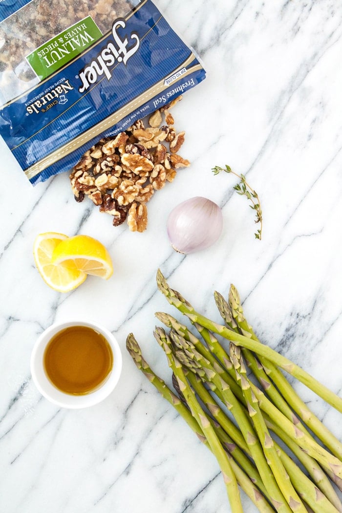 Roasted Asparagus with Lemon Walnut Dressing Good Life Eats