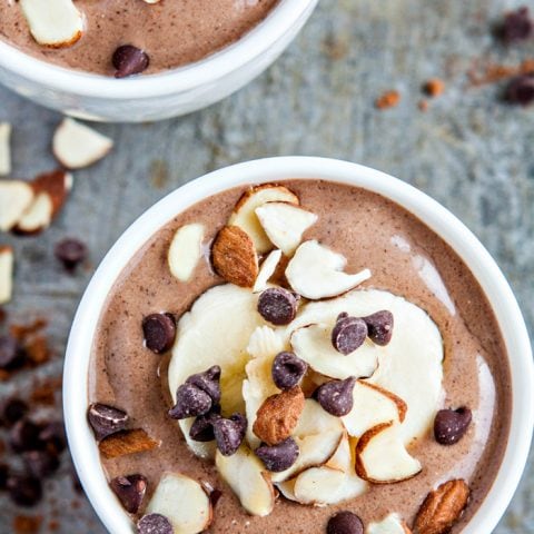 Chocolate Almond Banana Smoothie