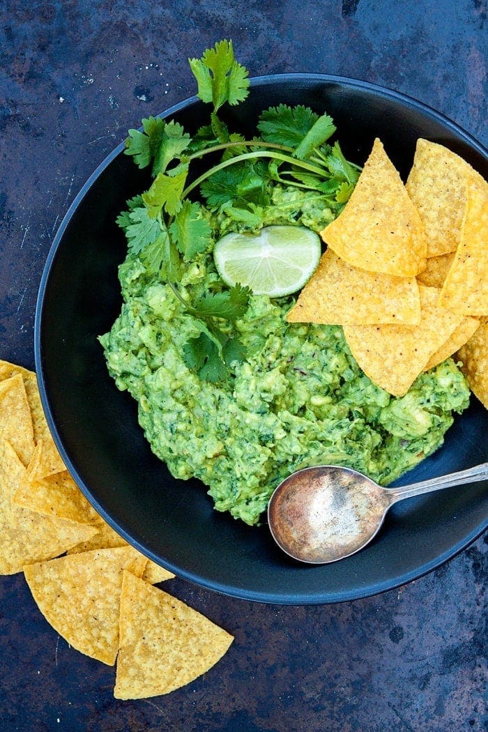 Tips to Prepare for a Fun Winter Break with Kids - snacks like 5 Minute Basic Guacamole Recipe