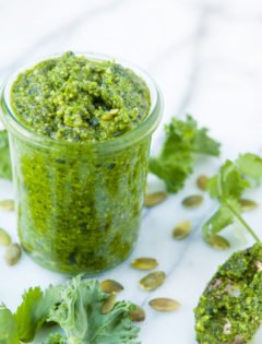 Kale Cilantro Pesto - 6 Ways to Use Pesto (Besides Pasta)