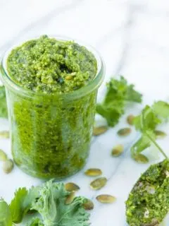 Kale Cilantro Pesto - 6 Ways to Use Pesto (Besides Pasta)