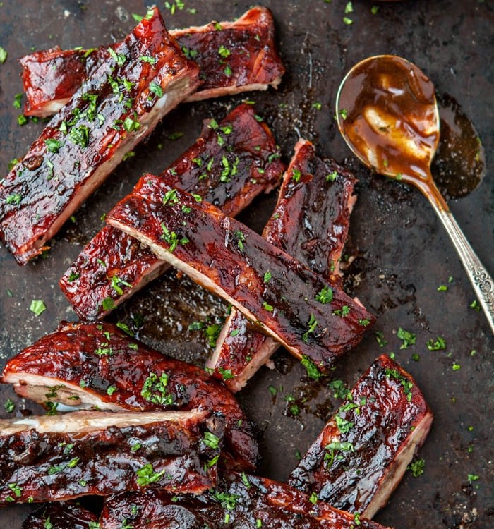Mango Habanero BBQ Sauce Pork Ribs recipe