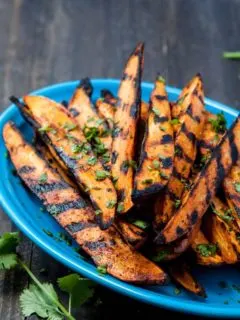 Smokey Grilled Sweet Potato Wedges