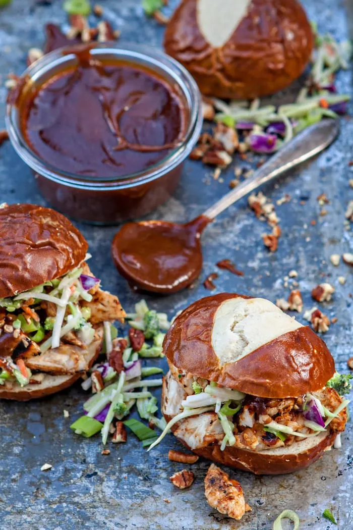 Honey BBQ Chicken Sliders